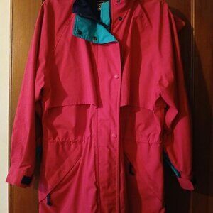 Women's Eddie Bauer light weight zip up jacket with removable hood. Size M.